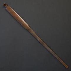 鍔 鐔 笄 銅地 日本刀 刀装具 武具 骨董【在銘 乙柳軒味墨 尾花
