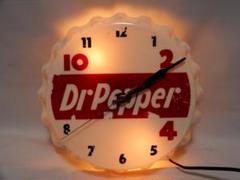 1980年代　ドクターペッパー　テーブルクロック　時計　看板 1980年代 ドクターペッパー テーブルクロック 時計 看板 - メルカリ