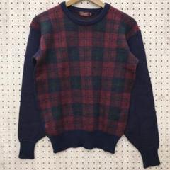 CHAPS RALPH LAUREN 英国トラッド古着 チェック切替ニット