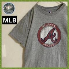 MLBアトランタブレーブスビッグロゴメジャーリーグTシャツtシャツ雰囲気古着半袖