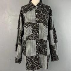 ワンダフルワールド カネコイサオ 長袖 パッチワーク シャツ ブラウス M