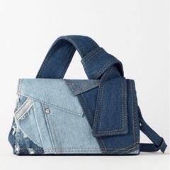 国内発送★ZARA★デニムプリント柄*ショルダーバッグ デニムプリント柄ショルダーバッグ - マルチカラー | ZARA Japan