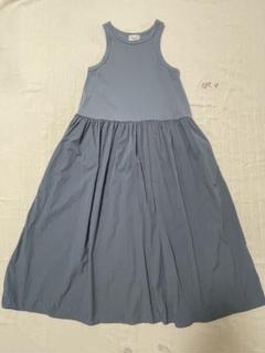 ROUGE VIF グレー ノースリーブ ロングワンピースF
