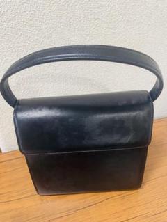 牛革 ROUGE ハンドバッグ ブラック フォーマル