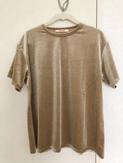 BACCA【新品未使用】inner pieceベロアジャージーTシャツベージュM