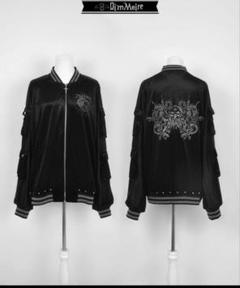 DimMoireディムモアール Messy BonesベロアスカジャンBlack DimMoireディムモアール Messy BonesベロアスカジャンBlack