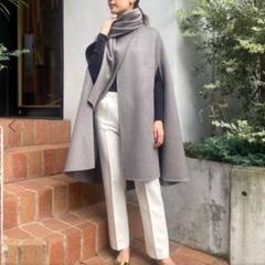 美品✨ ヴェルメイユパーイエナ ラムカシミヤマントコート ライトグレー Fサイズ 美品✨ ヴェルメイユパーイエナ ラムカシミヤマントコート