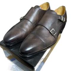 新品未使用 zapatro サパトロ ダブルモンクストラップシューズ ブラウン 新品未使用 zapatro サパトロ ダブルモンクストラップシューズ