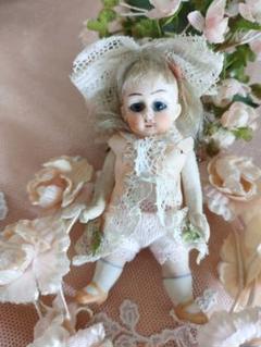 F♡アンティークミニョネット用♡ドレス&ボネのセット♡ F♡アンティークミニョネット用♡ドレス&ボネのセット