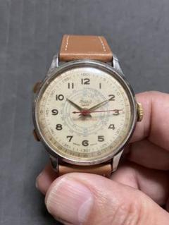 アンティーク　1920年代　スイス製　Walta　メンズ機械式クロノグラフ腕時計 アンティーク1920年代スイス製Waltaメンズ機械式クロノグラフ腕時計