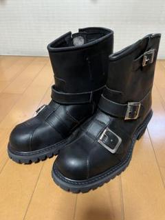 90s Hawkins エンジニアブーツ ブラック Hawkins エンジニアブーツ・22.5cm☆ホーキンス/ミドル/23*11*2