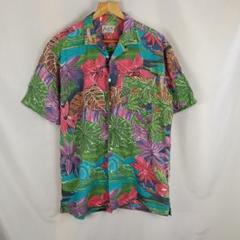 Bob`s TAILOR　半袖シャツ　アロハシャツ　総柄　F　B3150