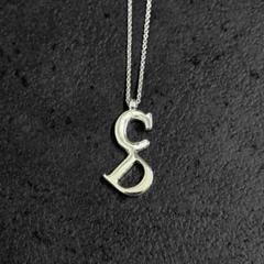 Christian Dior Vertical CD logo necklace
