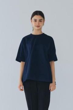 yori ヨリ ダブルフレア カットソー半袖 ペプラム ライトブルー いいスタイル yori ヨリ ダブルフレア カットソー半袖 ペプラム