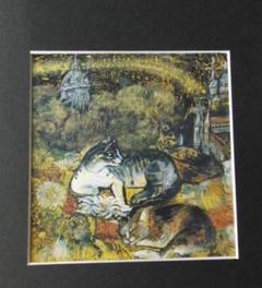 小松澄佳、【夜】、希少な額装用画集より、新品額装付、状態良好 小松澄佳、【夜】、希少な額装用画集より、新品額装付、状態良好