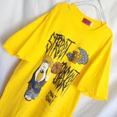 90s DROOPY ドルーピー 半袖キャラクター 犬 tシャツ バスケ