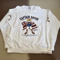 【新品未使用】キャプテンサンタ 長袖 トレーナー 白 CAPTAIN SANTA キャプテンサンタ 刺繍ロゴ 長袖トレーナー M
