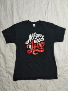 【GILDAN】Tシャツ Mサイズ 黒 All you need is Love