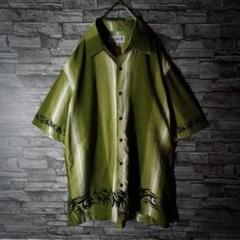 悪人系☆半袖チカーノシャツ ギャング トライパル グラデーション US輸入古着