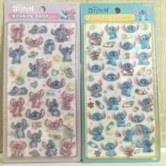 スティッチ　ボンボンドロップシール　スティッチ＆エンジェル