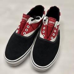 Vans ホソイスニーカー 黒/赤/クリーム