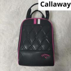 【美品】Callaway ゴルフシューズバッグ　キャロウェイ　ピンク　黒