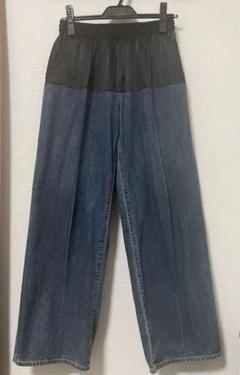 【新品未使用】UNDERCOVER サテン切替デニムワイドパンツ 新品未使用】UNDERCOVER サテン切替デニムワイドパンツ - メルカリ