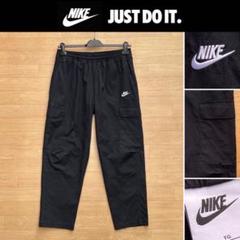 XL NIKE ウーブン カーゴパンツ ワイドパンツ ジョガーパンツ 黒