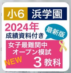 最新版　浜学園　合否判定学力テスト　小6　2024年　2023年　セット　3教科 m19373714665_1.jpg?1753655981
