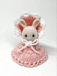 シルバニア 赤ちゃんサイズ ドレス ボンネット