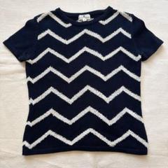 courrèges クレージュ　ロゴ刺繍 半袖トレーナー　トップス　希少デザイン courreges クレージュ 半袖T 訳あり 白 ホワイト 紺色 ロゴ刺繍