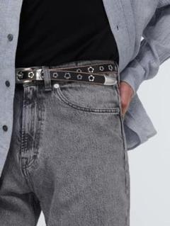 OUR LEGACY ベルト 2cm ブラック レザー 90 Our Legacy - Belt 2 cm Black