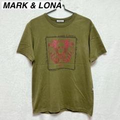 サイズ：44 MARK&amp;LONA マークアンドロナ 2023年モデル モックネック 半袖Tシャツ スカル　メッシュ  イエロー系 [240101435221] ゴルフウェア メンズ ストスト MARK&LONA マークアンドロナ 2023年モデル モックネック 半袖T