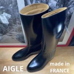 AIGLE COUPE SAUMUR ロングブーツ サイズ26.5cm Aigle Coupe Saumur Cree Pour Aigle Womens 6.5 Knee Boots