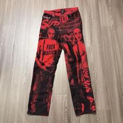 【美品】シュプリーム　supreme ズボン　赤　ペイズリー柄 美品】シュプリーム supreme ズボン 赤 ペイズリー柄