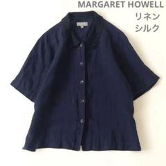 <レアデザイン✨️>マーガレットハウエル リネンシルク 半袖 プリーツ ブラウス 2025年最新】MARGARET HOWELL 素材:シルク 半袖の人気アイテム