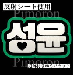 n.SSign ソンユン うちわ文字 ネームボード 反射シート トレカ ハングル
