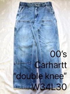 00’s Carhartt フェード ダブルニー デニムペインターパンツ