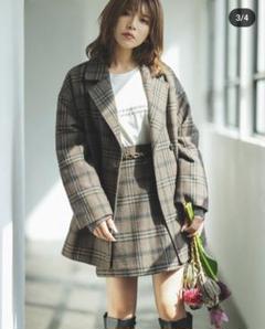 ❤️新品❤️LAVANDAラバンダ 宇野実彩子 フレアエスカルゴスカート ホワイト LAVANDA ラバンダ オーバーオールスカート AAA 宇野実彩子