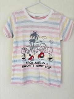 Tシャツ　スヌーピー　snoopy 110 ボーダー