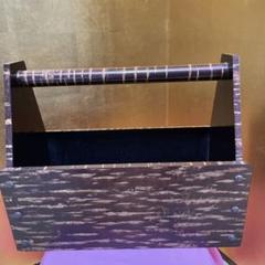 桜皮細工？のマガジンラック