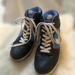 Nike ブラック/ブルー ハイカットスニーカー