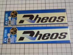 HONDA 承認 Rheos ステッカー 2枚/119×27mm 当時物 レオス