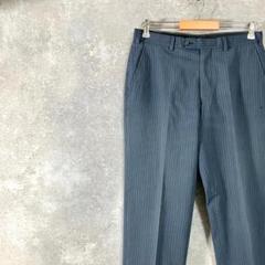 Brooks Brothers　スラックス　ネイビー　ストライプ　ジップアップ