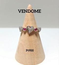 ❣️豪華スタールビーとハートのダイアモンドリング美品❣️ ❣️豪華スタールビーとハートのダイアモンドリング美品❣️