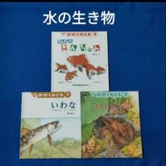 【海外 正規品】 かがくのとも 水の生物の絵本 にほんざりがに きんぎょ いわな 絵本・児童書