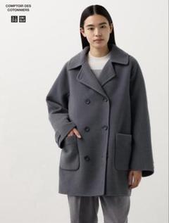美品♡最終値下げUNIQLOダブルフェイスハーフコート 2025年最新】ダブルフェイスハーフコート ユニクロの人気