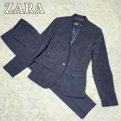 ZARA セットアップ スーツ チェック グレー M ZARA チェック柄 スーツ 3ピース セットアップ グレー - メルカリ