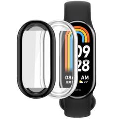 Xiaomi Mi Band 8 TPU 保護カバー (ブラック+クリア)