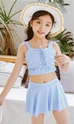 ⑦水着 女の子 ガールズ ビキニ 2点セット 子供服 キッズ ベビー スカート